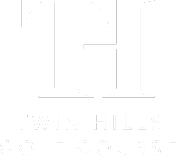 Black background with Twin Hills Golf Course text